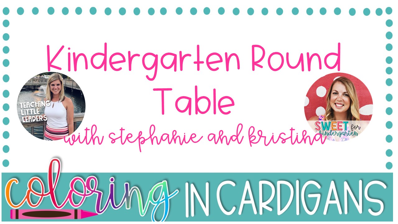 Kindergarten Round Table Chat Coloring in Cardigans