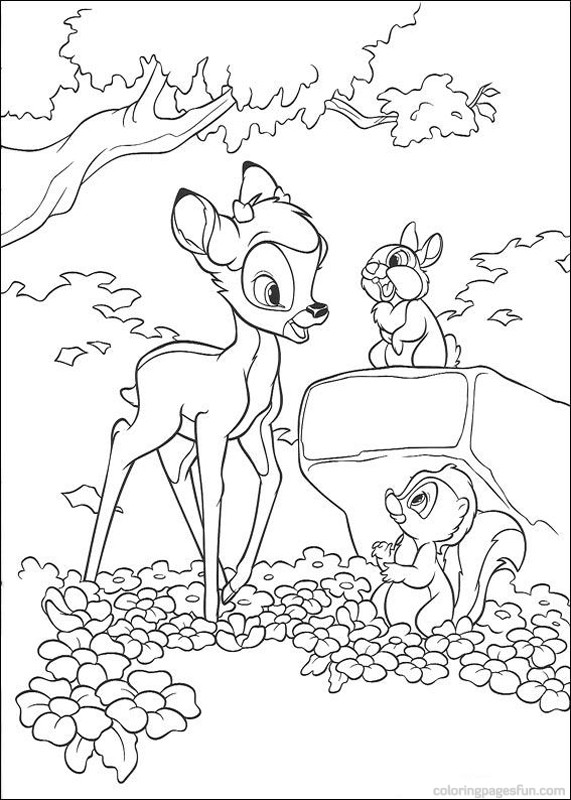 Bambi Coloring Pages Coloring Kids - Coloring Kids