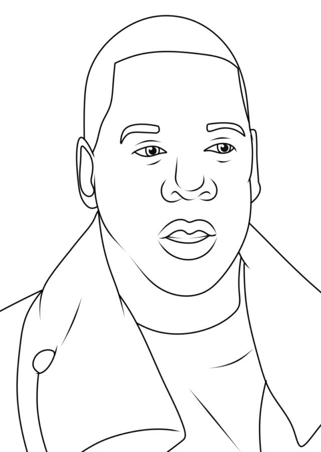 Jay Z para colorir, imprimir e desenhar
