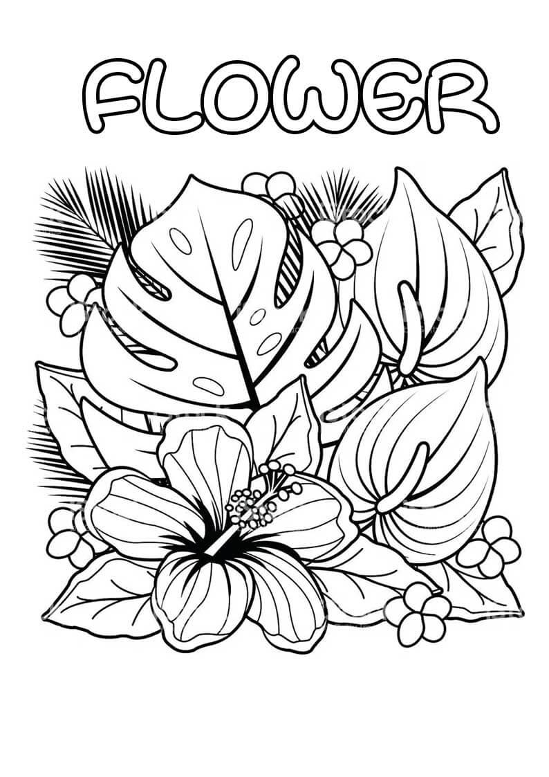 Good Flower Color by Number coloring page Download, Print or Color