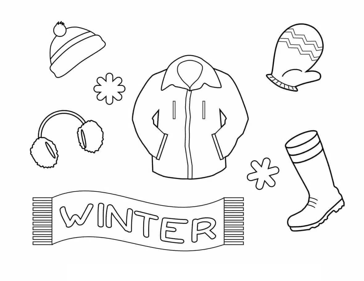 Basic Winter Suit coloring page Download, Print or Color Online for Free