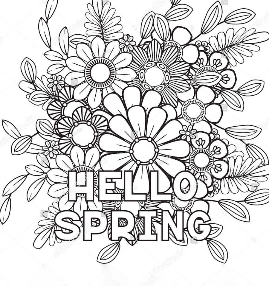 Spring Mandala coloring pages ColoringLib