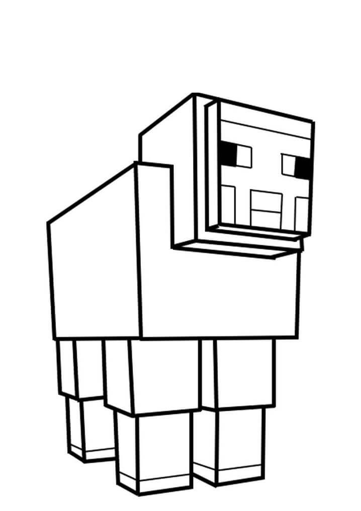Minecraft Sheep coloring page Download, Print or Color Online for Free