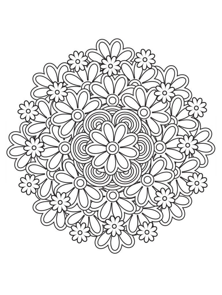 Spring Mandala coloring pages ColoringLib