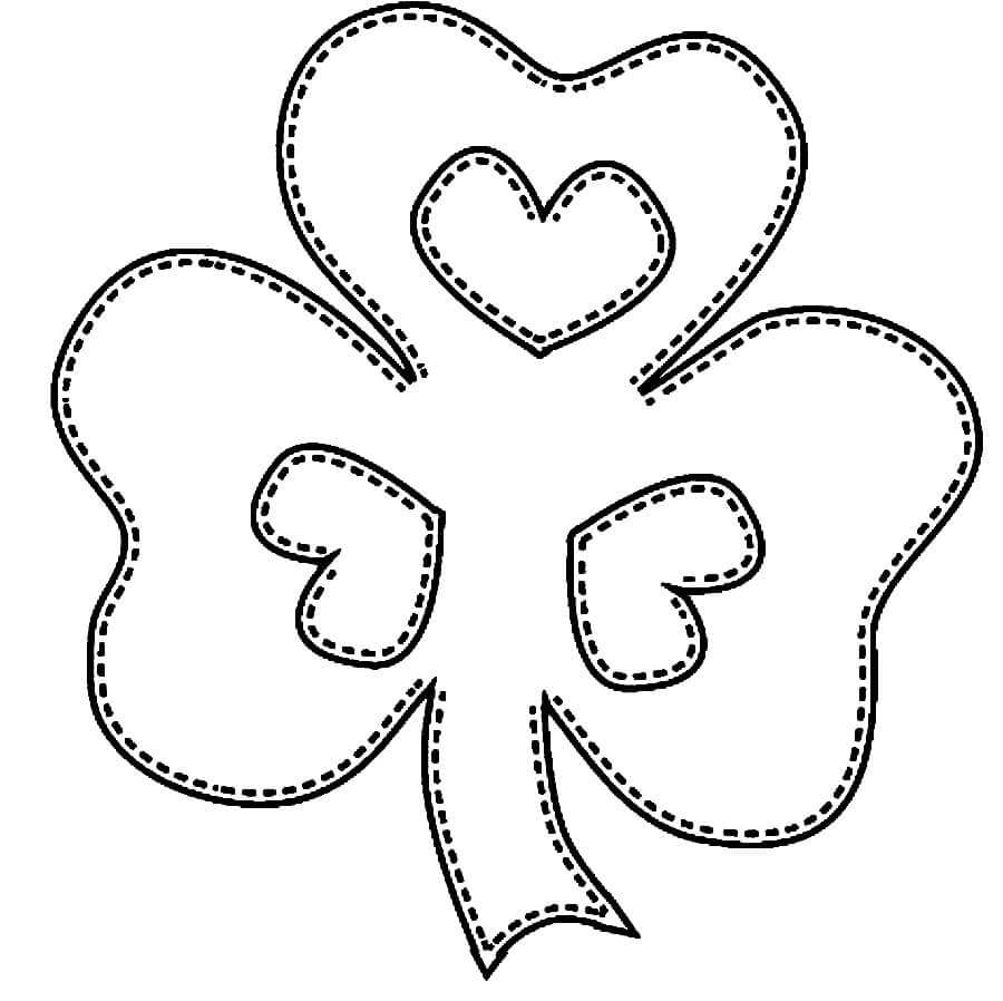Printable Shamrock coloring page Download, Print or Color Online for Free