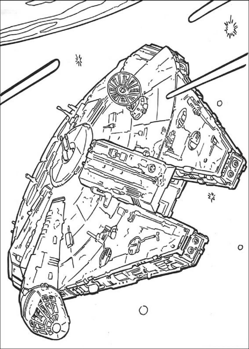 Spaceship Star Wars coloring page Download, Print or Color Online for