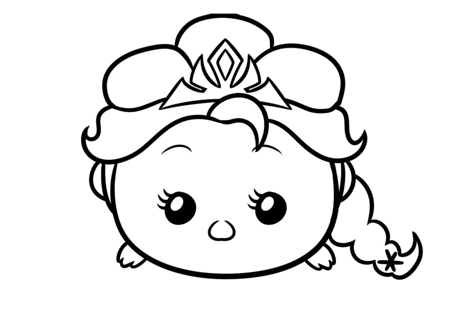 Cinderella Tsum Tsum coloring page Download, Print or Color Online