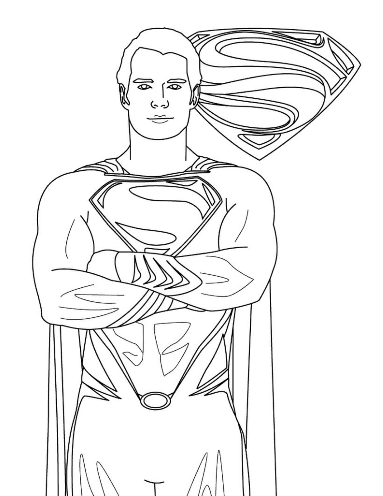 Cool Superman coloring page Download, Print or Color Online for Free