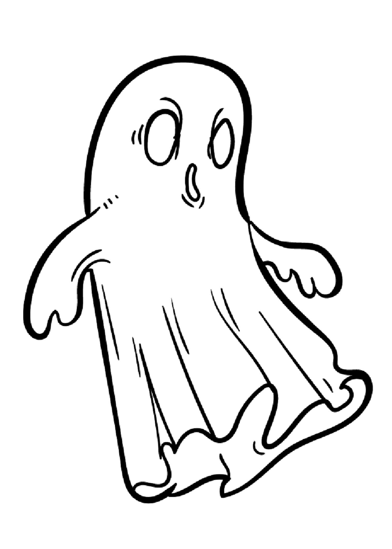 Drawing Ghost coloring page Download, Print or Color Online for Free