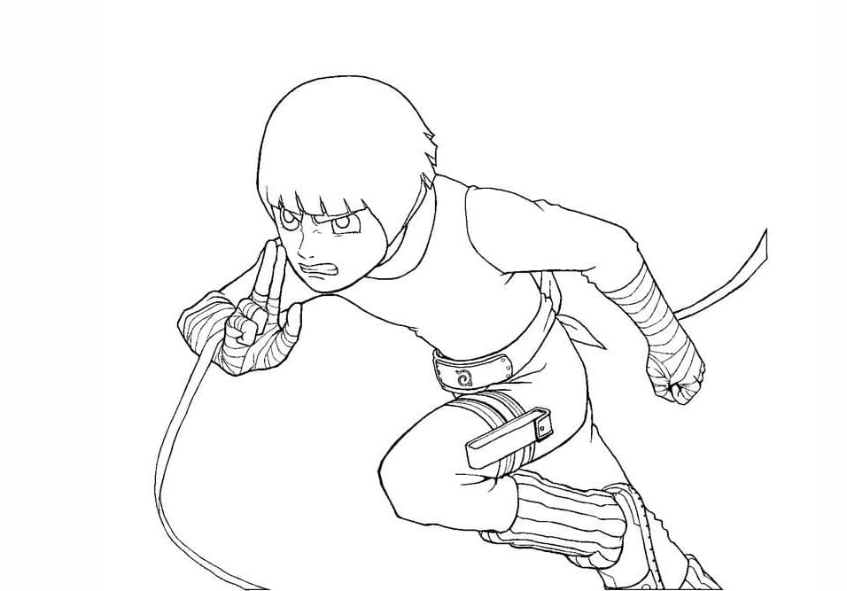 Rock Lee Coloring Page Free Free Printable Coloring Pages