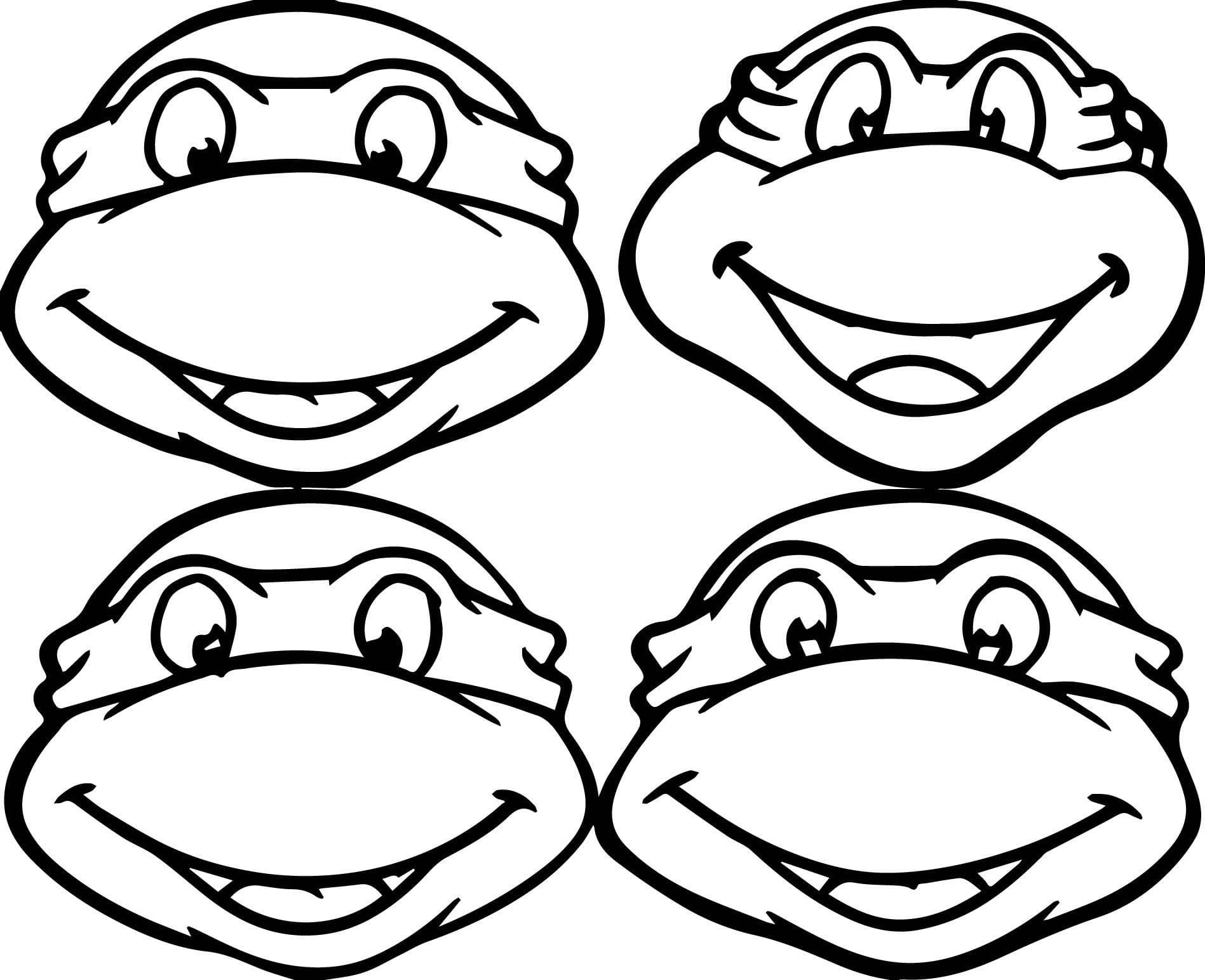 Cute Ninja Turtles coloring page Download, Print or Color Online for Free