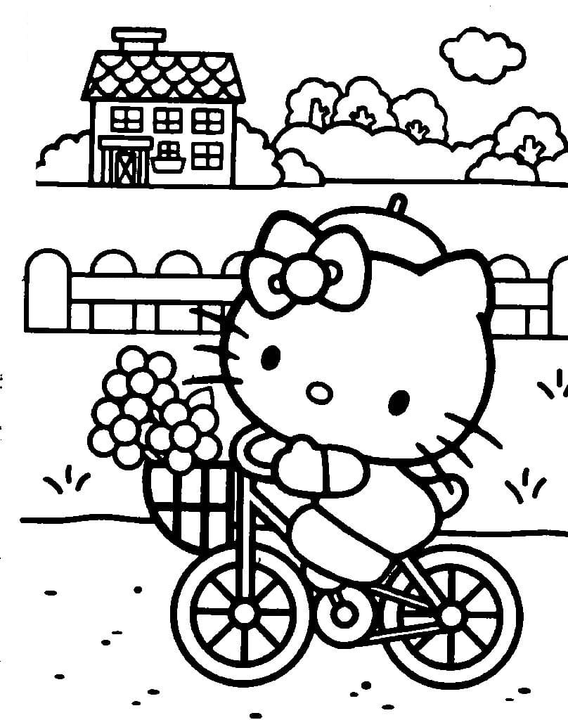 Free Hello Kitty coloring page Download, Print or Color Online for Free