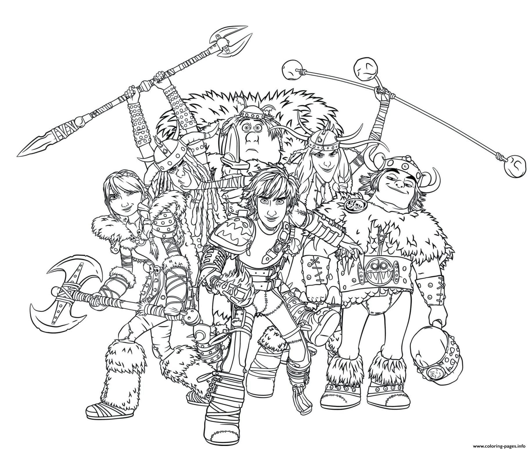 How to Train Your Dragon Image coloring page Download, Print or Color