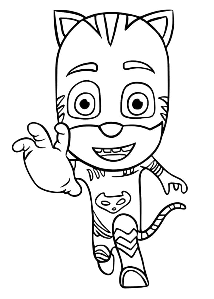 Catboy PJ Masks coloring page Download, Print or Color Online for Free