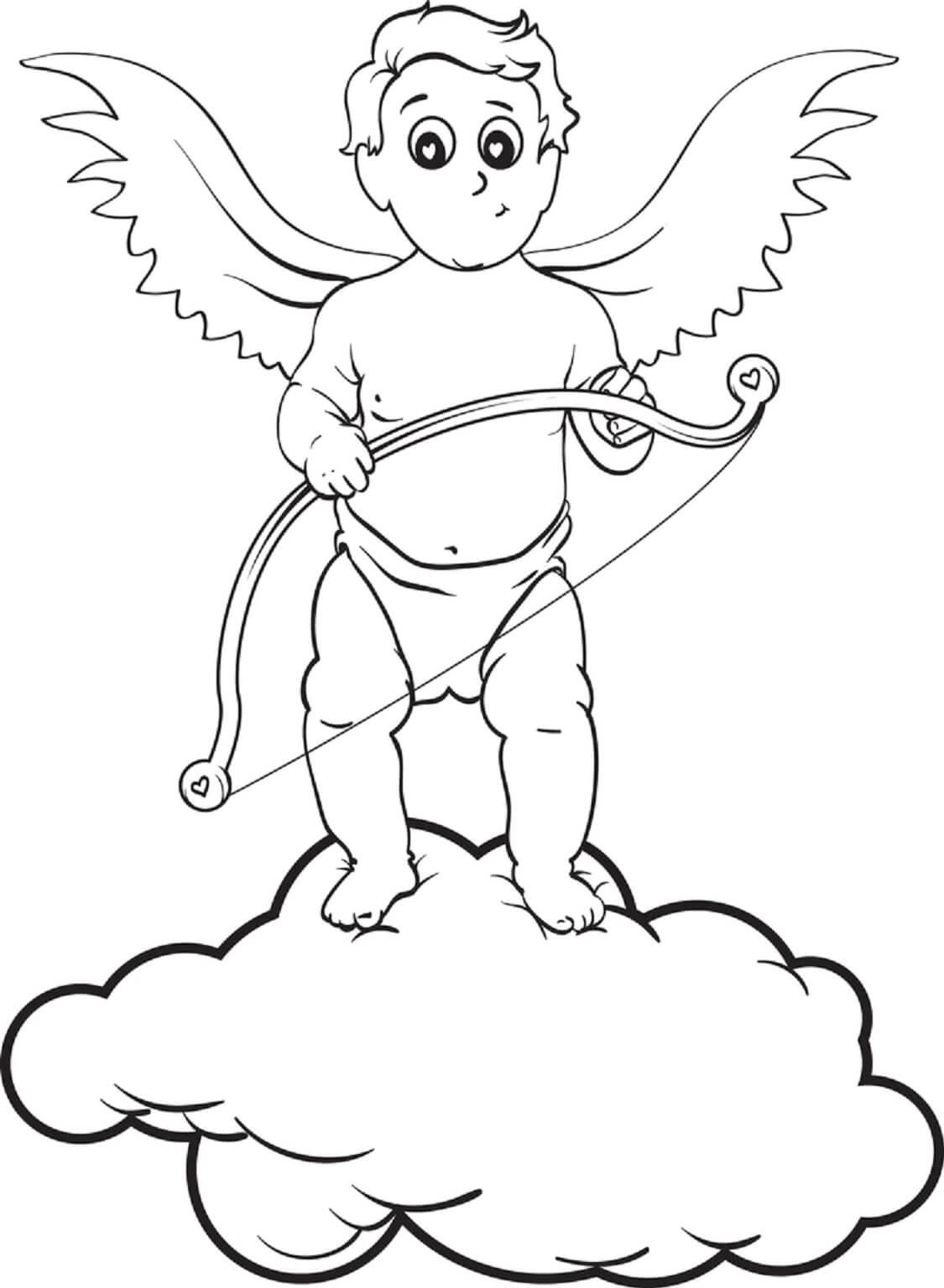Unicorn Lying Down On Cloud coloring page Download, Print or Color