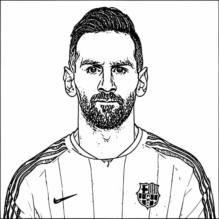 Lionel Messi coloring pages - ColoringLib