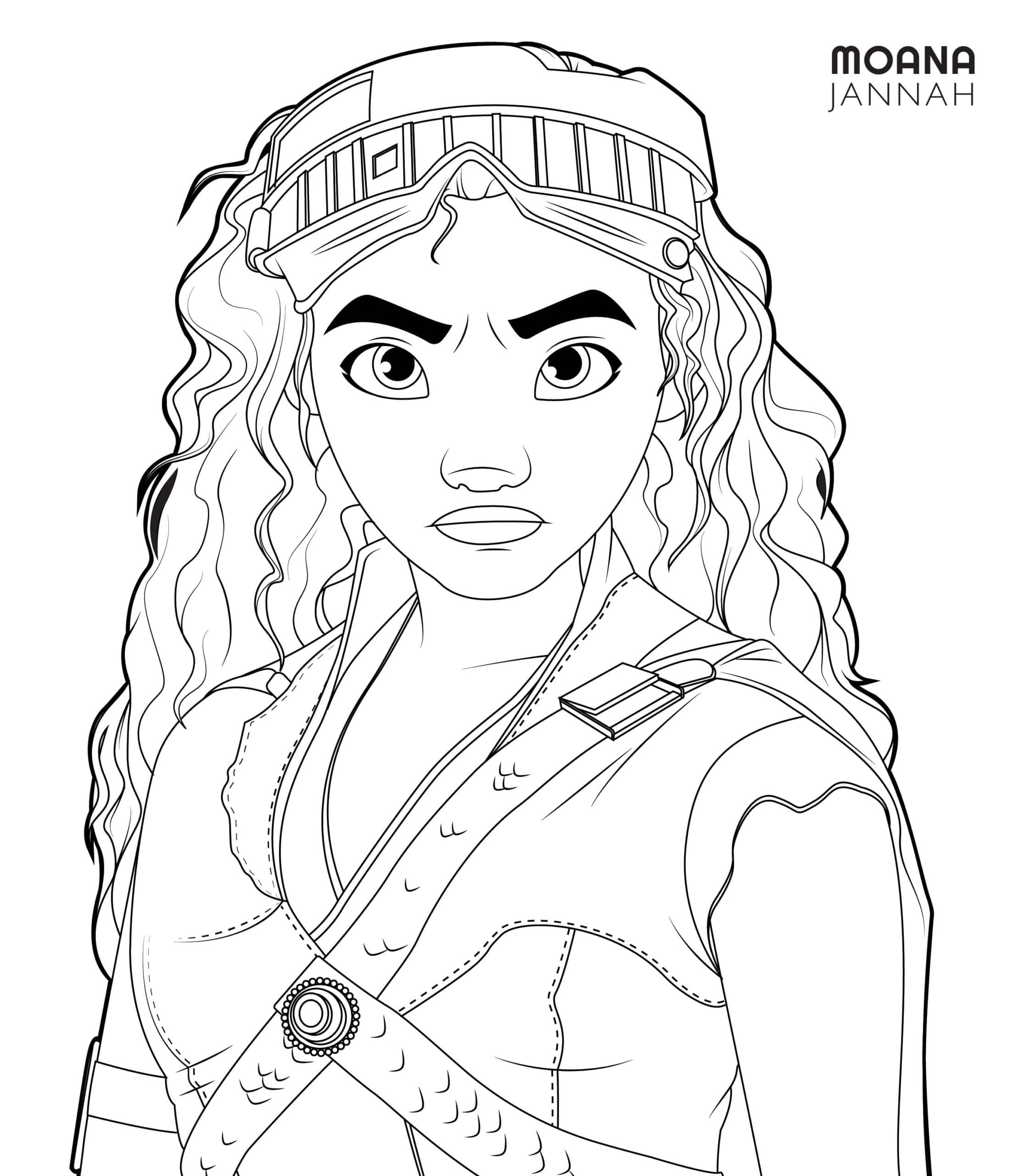 Awesome Moana coloring page Download, Print or Color Online for Free