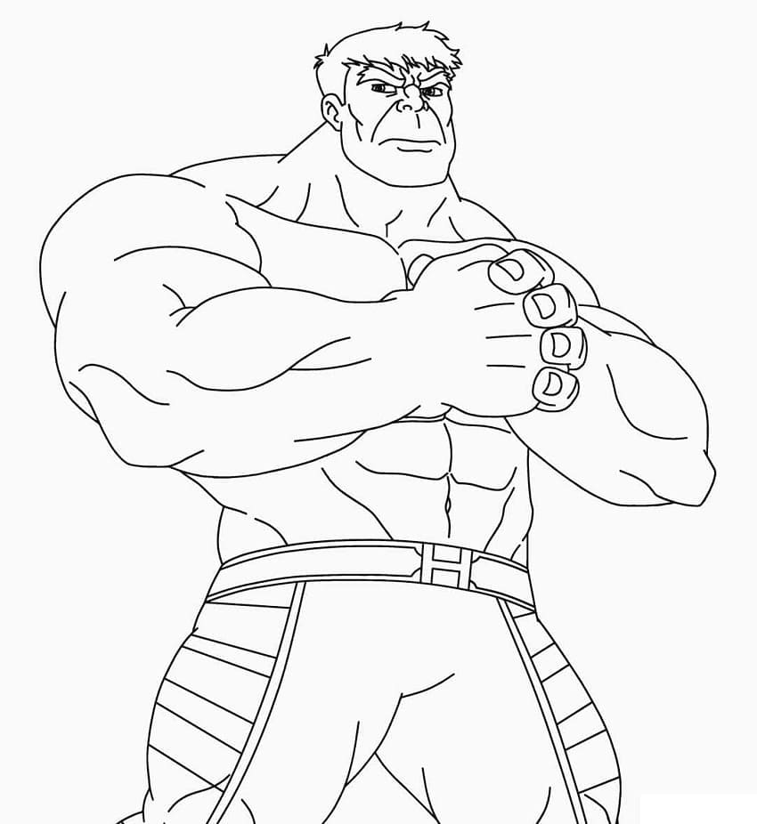 Cartoon Hulk coloring page Download, Print or Color Online for Free
