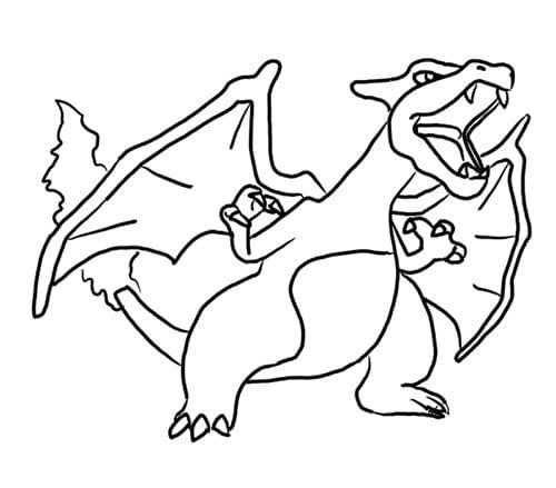 Charizard Free Printable coloring page - Download, Print or Color