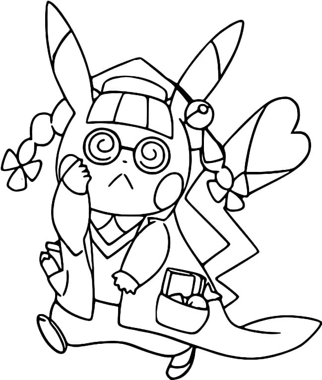 Doctor Pikachu coloring page Download, Print or Color Online for Free