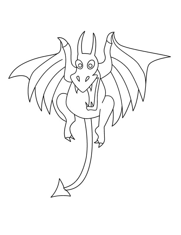 Dragon For Free coloring page Download, Print or Color Online for Free