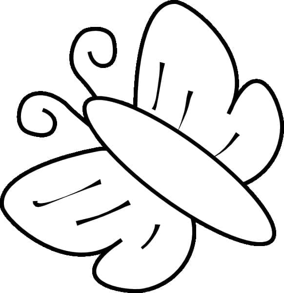 Easy Butterfly coloring page Download, Print or Color Online for Free