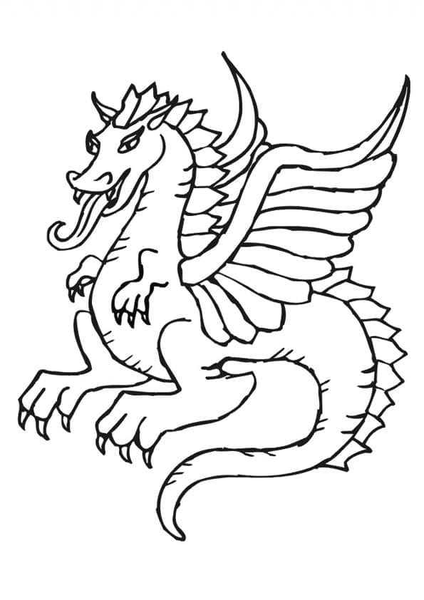 Little Dragon Printable coloring page Download, Print or Color Online