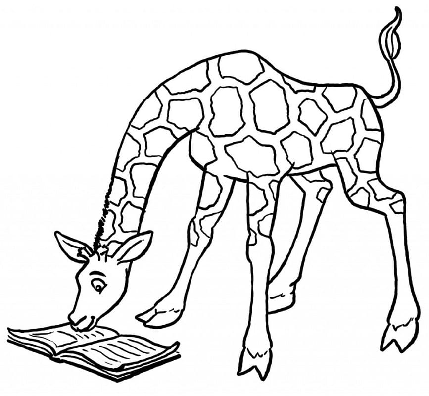 Funny Giraffe coloring page Download, Print or Color Online for Free
