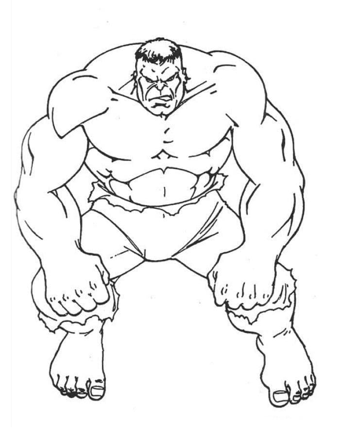 Hulk 13 coloring page Download, Print or Color Online for Free