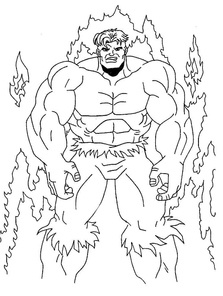 Hulk 9 coloring page Download, Print or Color Online for Free