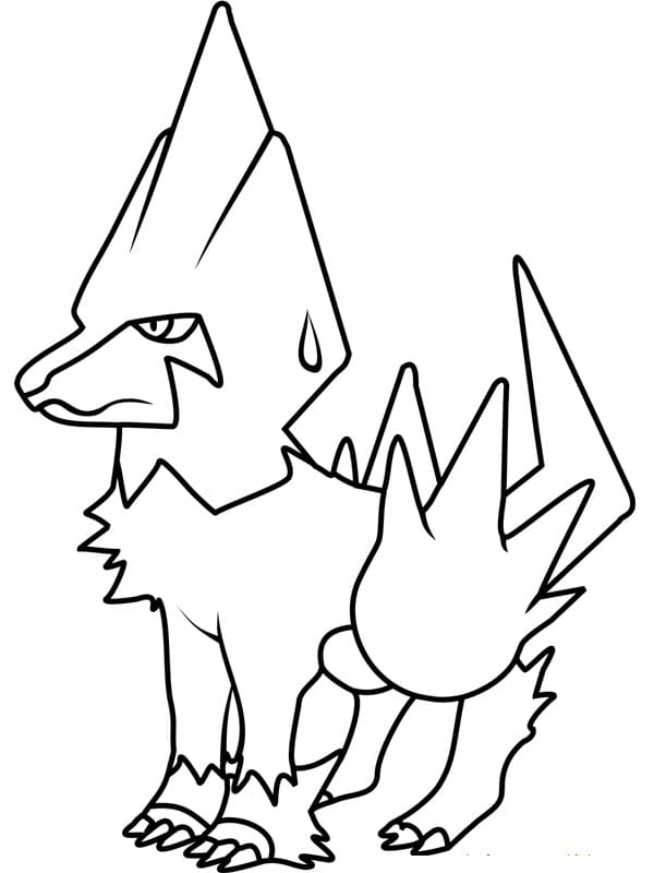 Pokemon Coloring Pages Zoroark