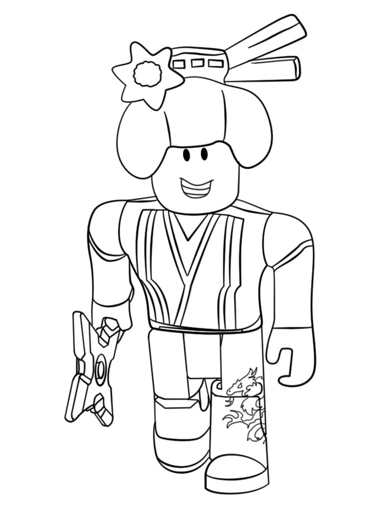 Roblox Ninja coloring page Download, Print or Color Online for Free