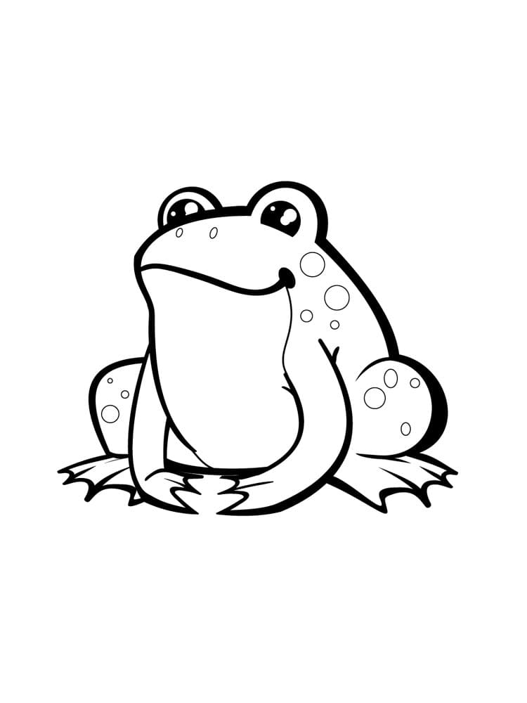 A Cute Frog coloring page Download, Print or Color Online for Free