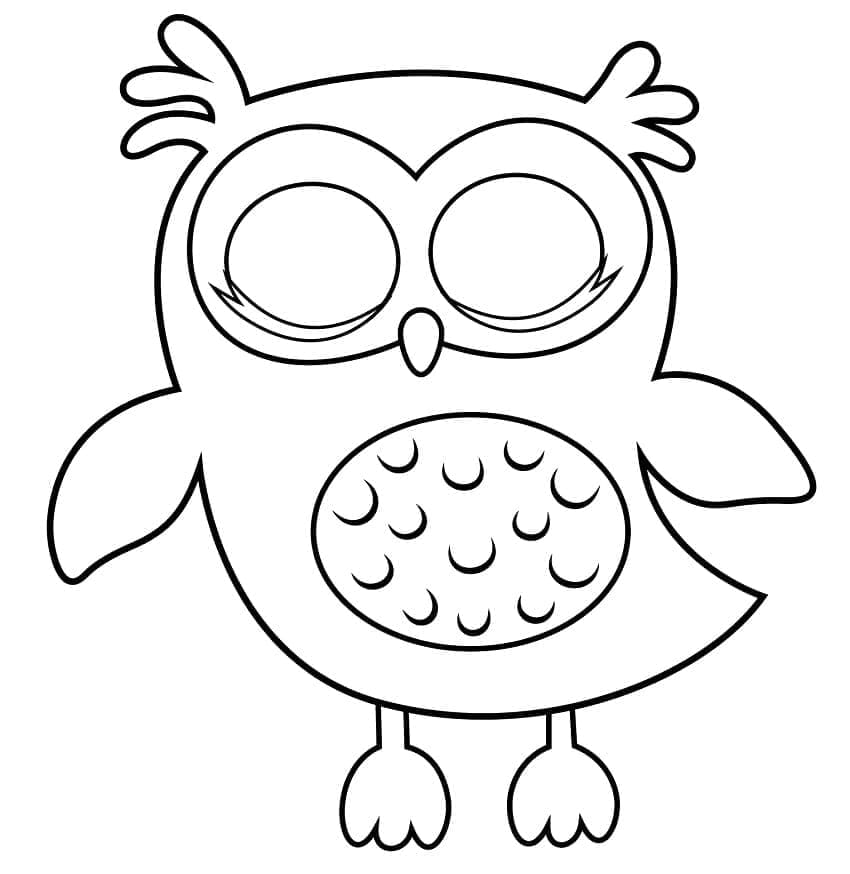 Owl For Kids coloring page Download, Print or Color Online for Free
