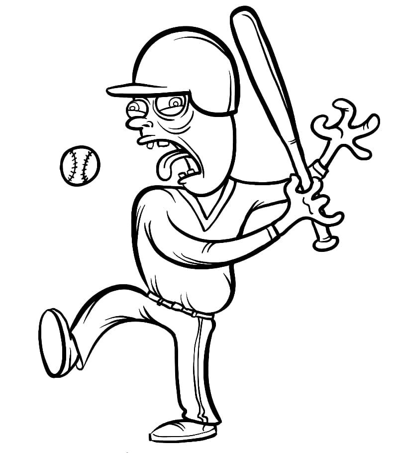 Coloring Pages Of Baseball Players