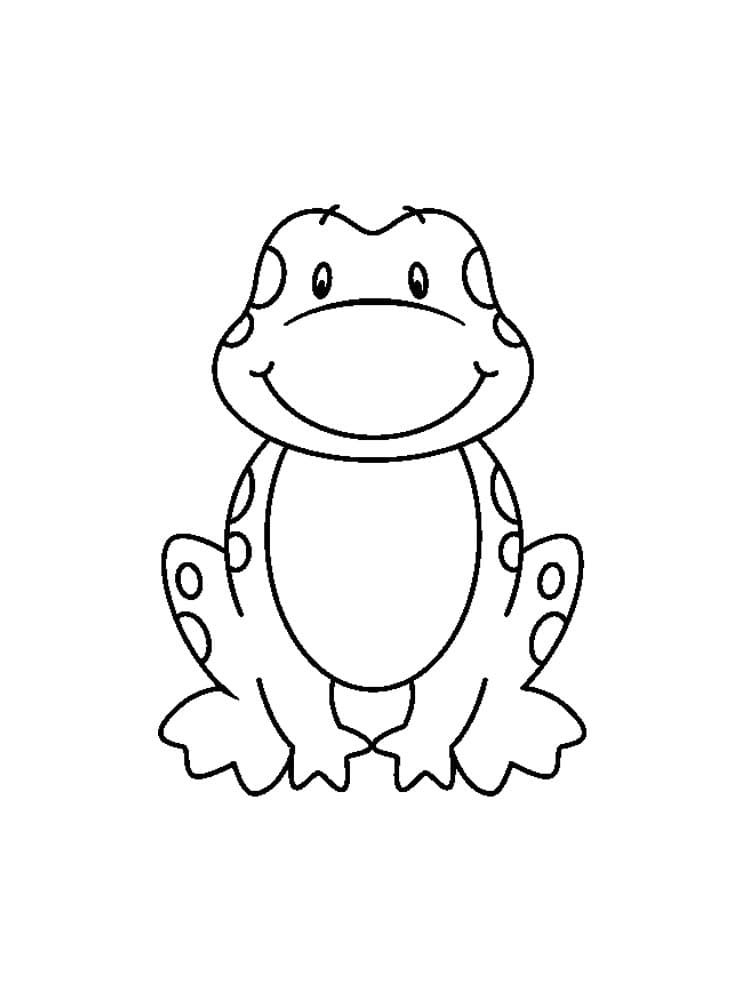 Cute Frog For Free coloring page Download, Print or Color Online for Free
