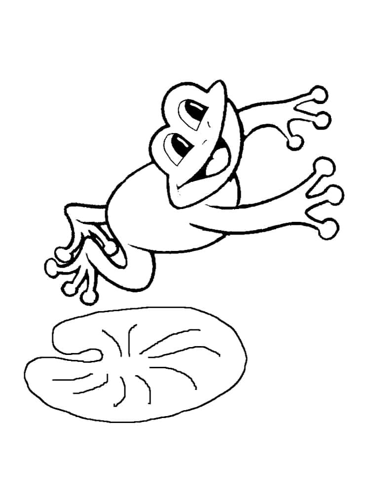 Jumping Frog coloring page Download, Print or Color Online for Free