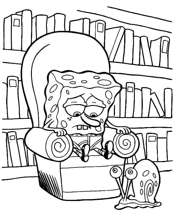 Sad Spongebob coloring page Download, Print or Color Online for Free