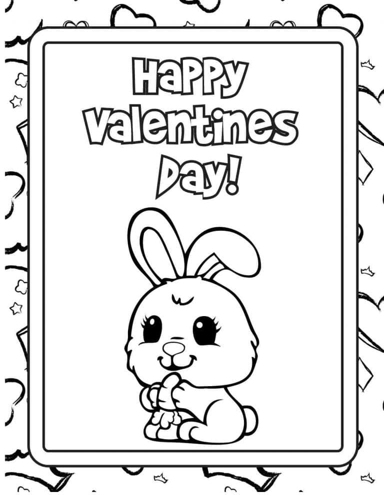 Valentines Card coloring pages - ColoringLib