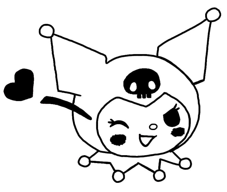 Cute Kuromi coloring page Download, Print or Color Online for Free