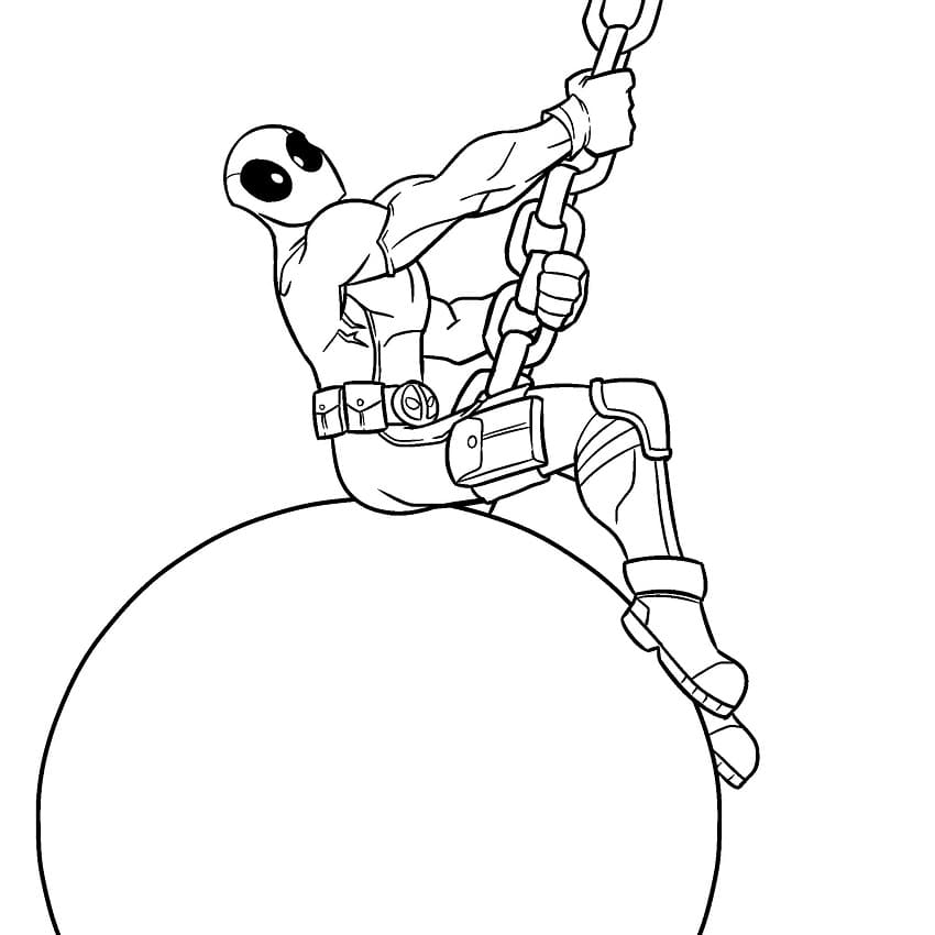 Deadpool 2 coloring page Download, Print or Color Online for Free