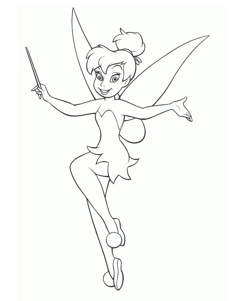 Disney Tinkerbell coloring page Download, Print or Color Online for Free