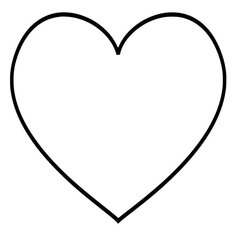 Heart Emoji coloring page Download, Print or Color Online for Free