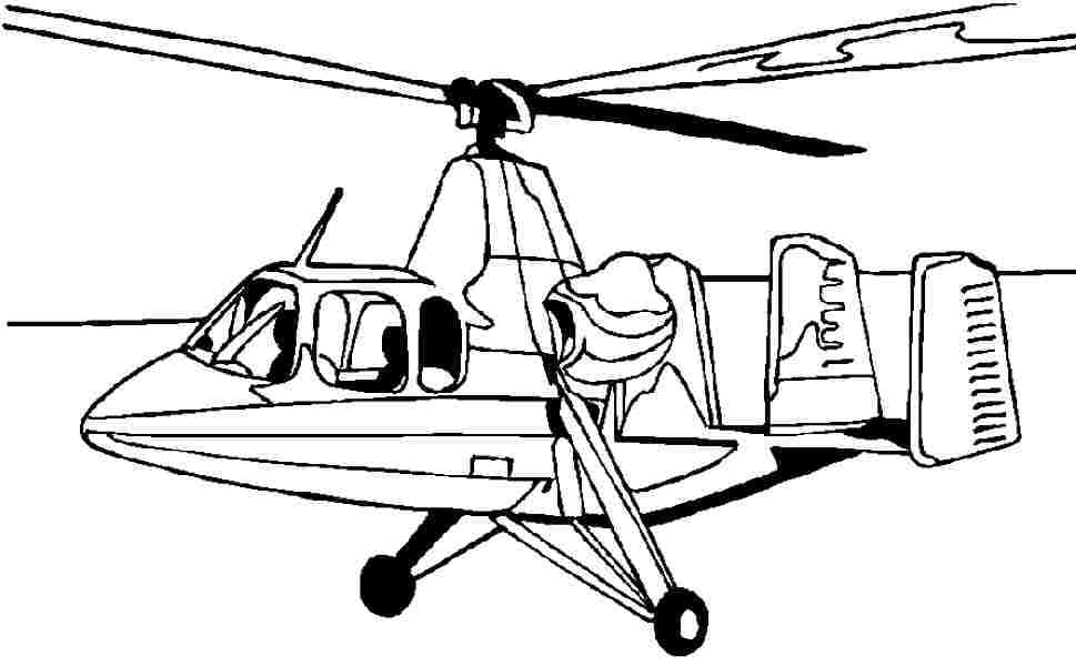 Lego Police Helicopter Coloring Page