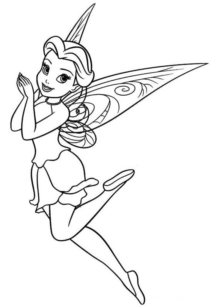 Tinkerbell Rosetta Coloring Pages