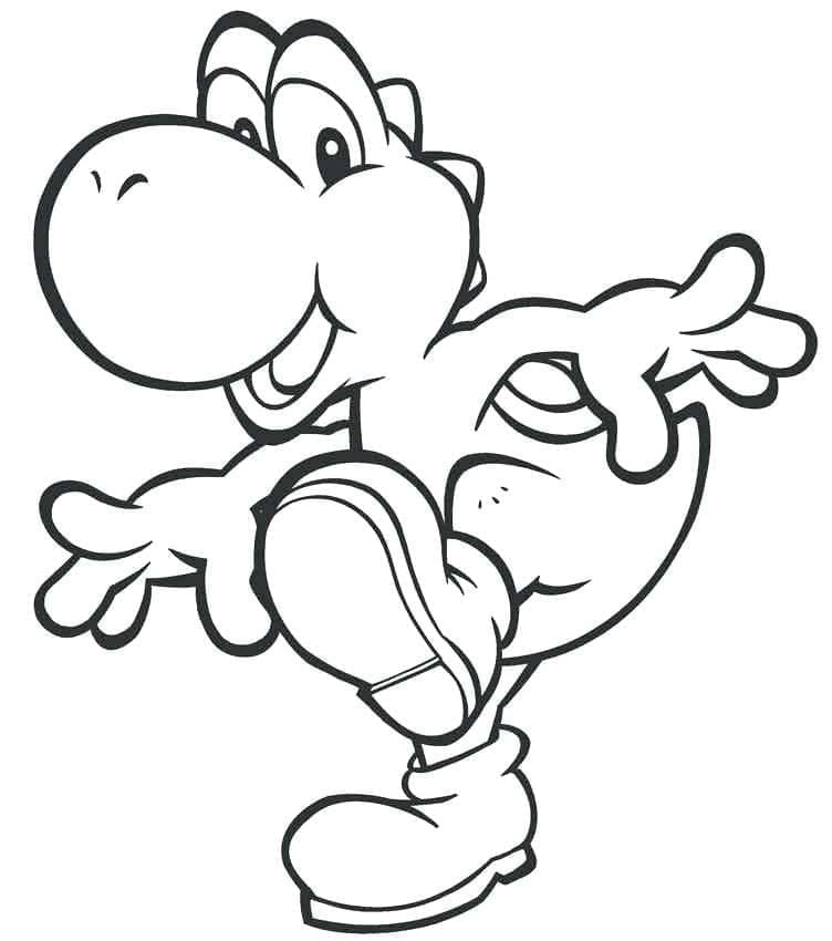 Yoshi Free coloring page Download, Print or Color Online for Free