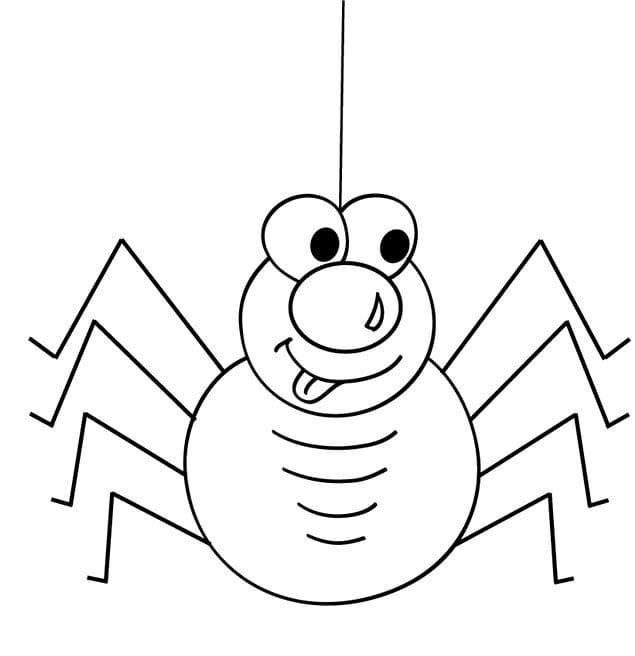 Cartoon Spider Printable coloring page Download, Print or Color