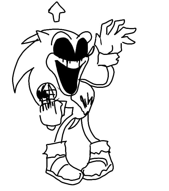 Sonic Exe Picture coloring page Download, Print or Color Online for Free