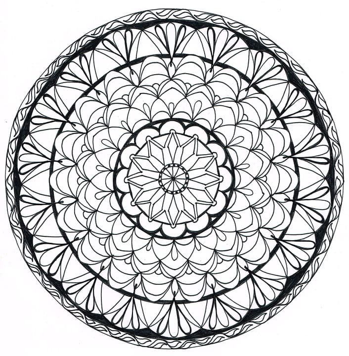 Zentangle Free Printable coloring page Download, Print or Color