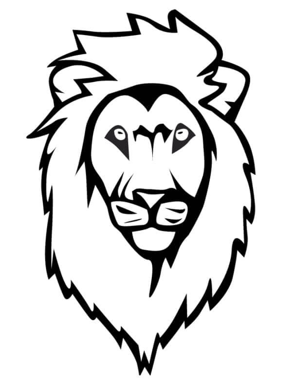 Lion Head Pic coloring page Download, Print or Color Online for Free